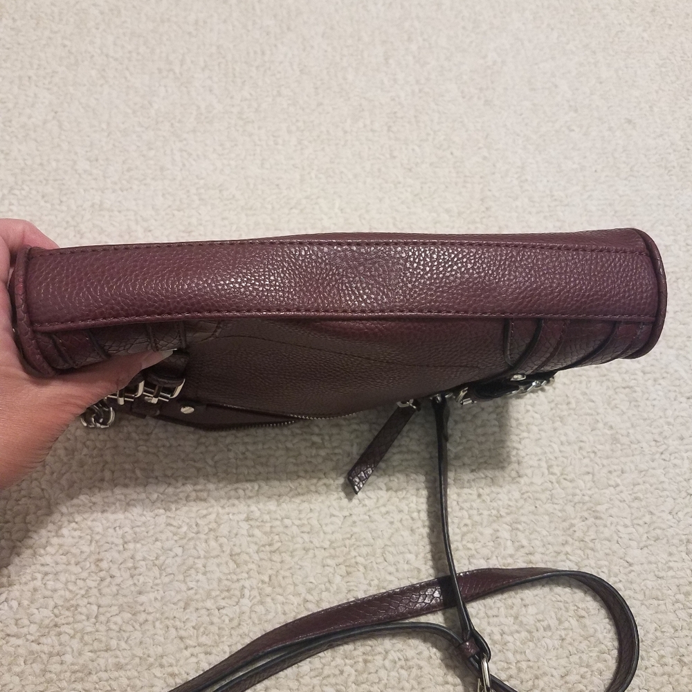 Dana Buchman Crossbody Burgundy Purse/Hand Bag - Picture 6 of 10